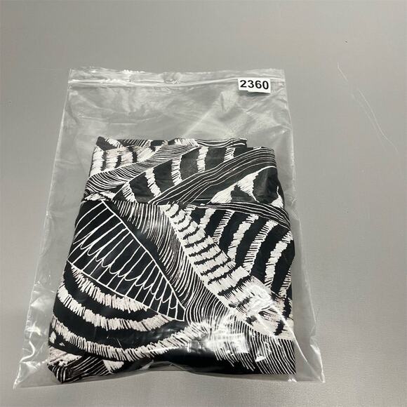 Athleta Black White Leaf Print Dress XXS Sleeveless Stretch Travel Summer Resort - Picture 11 of 11